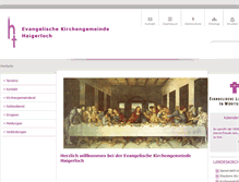 Tablet Screenshot of haigerloch-evangelisch.de